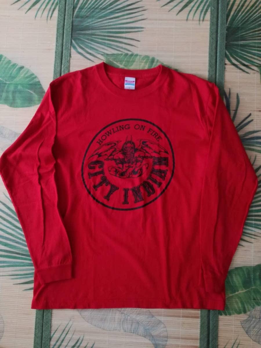 Amazon.co.jp: CITY INDIAN HOWLING ON FIRE Tシャツ VINTAGE