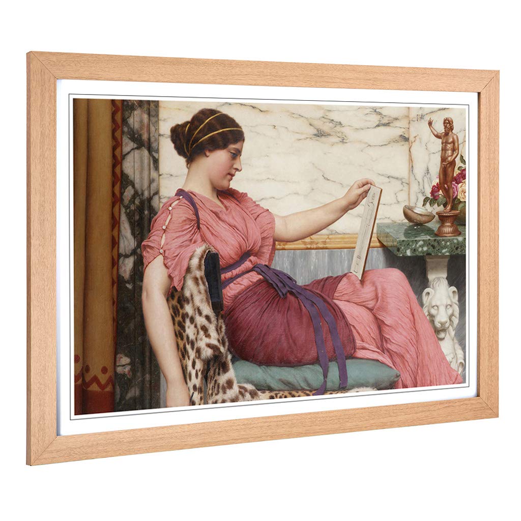 Big Box Art Framed Print of John William Godward an Amateur Design | Wall Art Picture | Home Decor for Kitchen, Living Room, Bedroom, Hallway, Oak, A2 / 24.5x18 Inch / 62x45cm