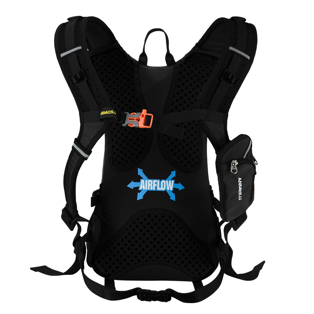 Outdoor Cycling Backpack, Bicycle Backpack, Water Bag Backpack, Mountain Hiking Backpack (Black, Single Backpack) : Sports & Outdoors