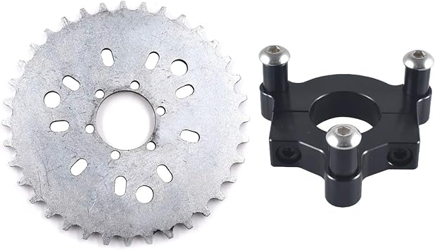 JRL 415 Chain Sprocket 1.5" 36T 36 Teeth Black CNC Adapter Motorized Bicycle Bike 50cc 60cc 80cc
