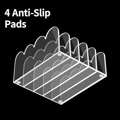 Miniatura 3 de Organizador de archivos de acrílico de 5 ranuras para escritorio, soporte de correo transparente, clasificador de documentos de oficina