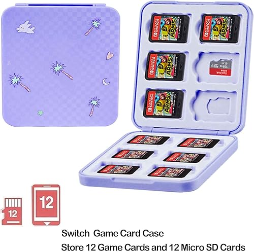 Miniatura 4 de YOOWA Funda de transporte púrpura para Nintendo Switch modelo OLED 2021 Bonita funda de transporte NS OLED 4 en 1 con funda acoplable funda para