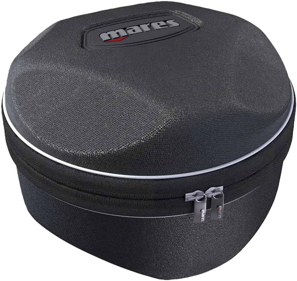 Mares Shell Round Case - Soft Durable Protective Compact Scuba Diving Computer Storage Bag Case w/Zip Closure