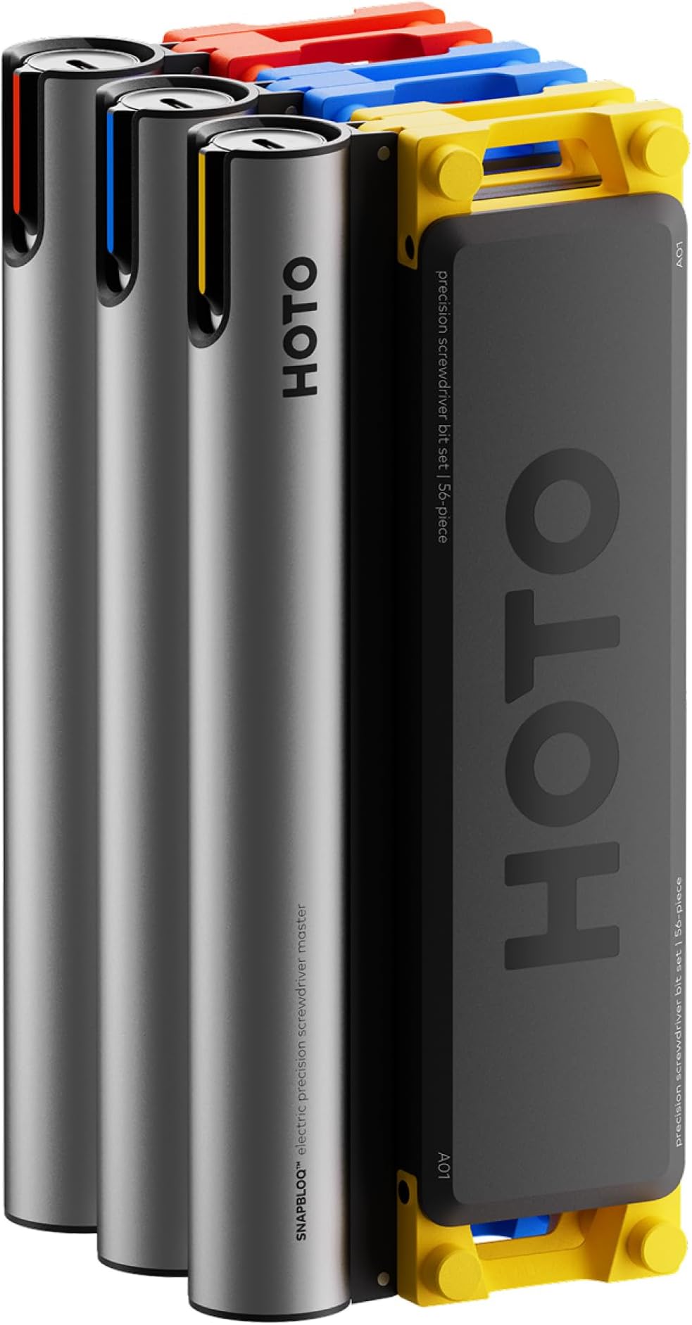 - HOTO SNAPBLOQ 3-in-1 Mini Power Tool Kit – Mini Drill & Rotary Tool, Electric Screwdriver with 114 Accessories, Magnetic Modular System, Ideal for 3D Printing Finishing, Electronics Repair, DIY Crafts