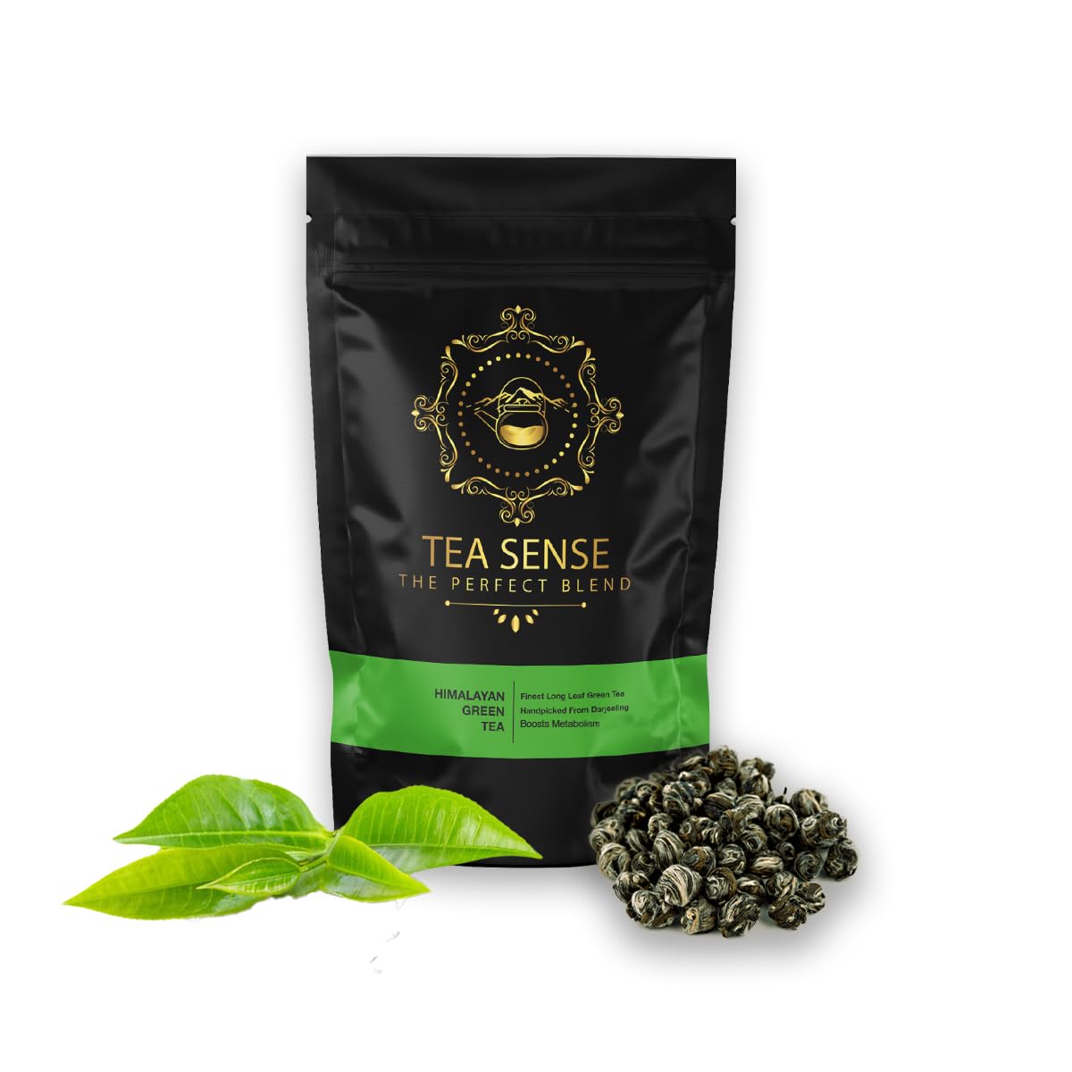 TEA SENSE Himalayan Green Tea | Loose Leaf | 50 g | Long Leaf Organic Darjeeling Green Tea | Brew in 2-3 Minutes | 25+ Cups (B088BT9Q2M) Amazon Price History, Amazon Price Tracker