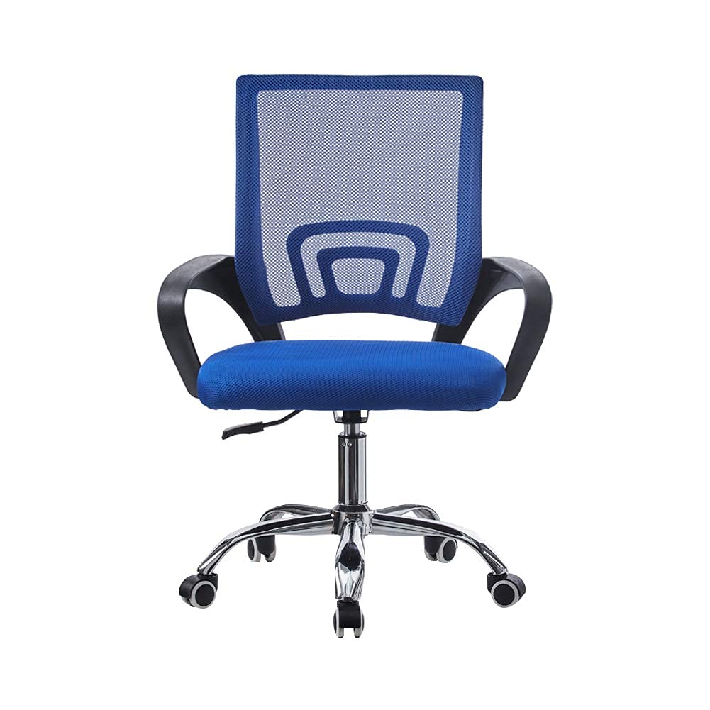 CLIPOP Mesh Office Desk Chair - Modern Ergonomic Swivel With High Adjustable Executive Task Features, Lumbar Support, Comfy Padded Mesh (Blue)