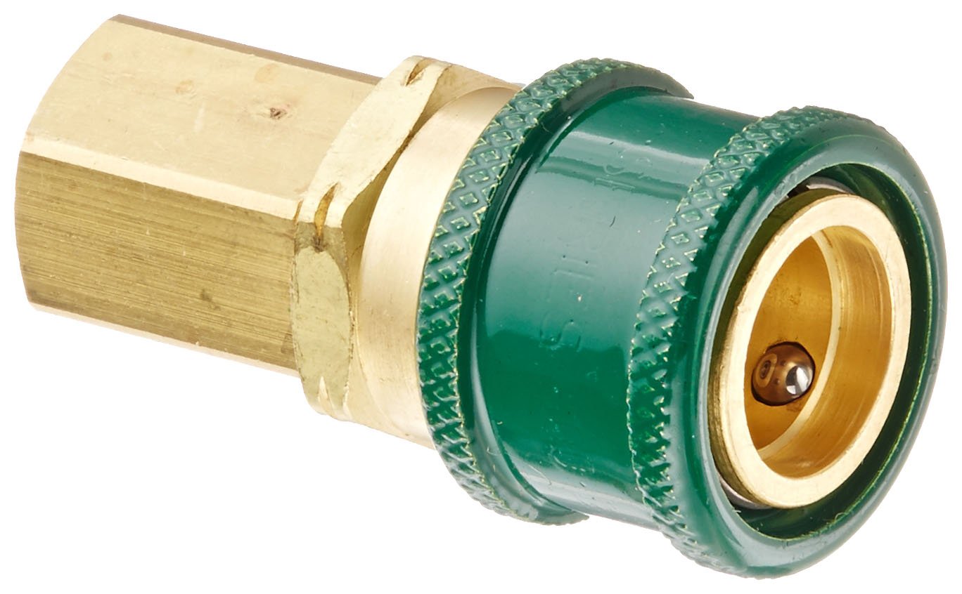 Eaton Hansen GR602 Brass 600 Series Oxyacetylene Service, Coupler Socket, 1/4" Body Size x 1/4" NPT Female