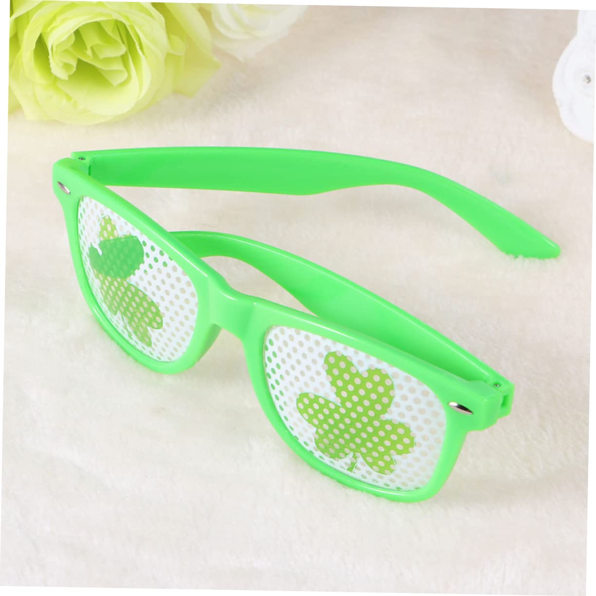 Śmieszne okulary przeciwsłoneczne, 9 szt. Okulary z flagą Irlandii Zabawne okulary na imprezę Zabawny kostium Okulary Fancy Dress Party Shamrock Okulary Irlandzki kostium imprezowy