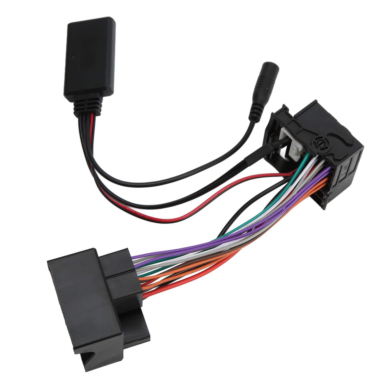 ZJchao Adapter samochodowy Aux Adapter do RCD310 RCD510 RNS510 ABS Łatwa instalacja z przewodem zasilającym