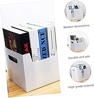 Vista 4 de STOBOK Caja organizadora de archivos colgante de plástico de 2 piezas con asas para oficina, hogar, escuela