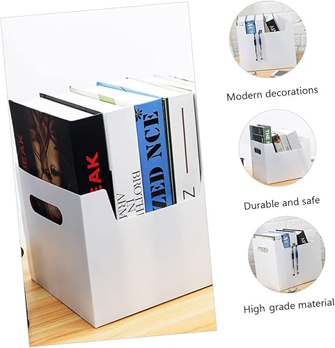 Miniatura 4 de STOBOK Caja organizadora de archivos colgante de plástico de 2 piezas con asas para oficina, hogar, escuela