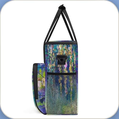 Miniatura 4 de Cafetera de flores abstractas en acuarela, bolsa de transporte para Keurig K-Mini o K-Mini Plus K-Cup Pods, almacenamiento portátil, bolsa de viaje