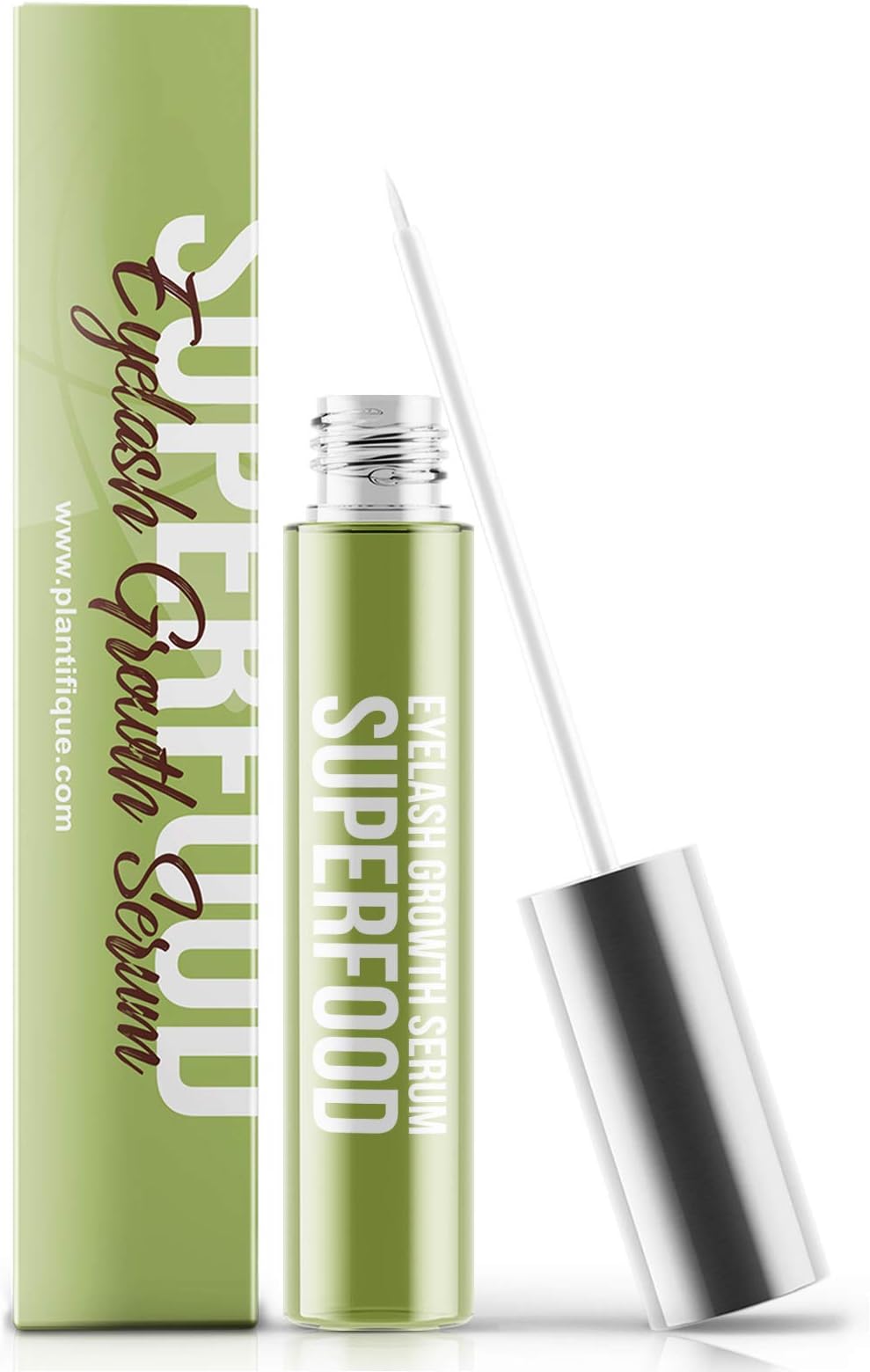 Superfood 4ml Eyelash Growth Serum - Hypoallergenic & Dermatologist Tested Eyelash Serum | Lash & Eyebrow Enhancing Serum to Grow Thicker – Clinically Proven Irritation Free & Concentrated Formula