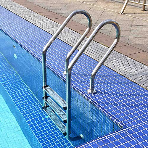 Barandilla para piscina en acero inoxidable 3 peldaños miniatura 1