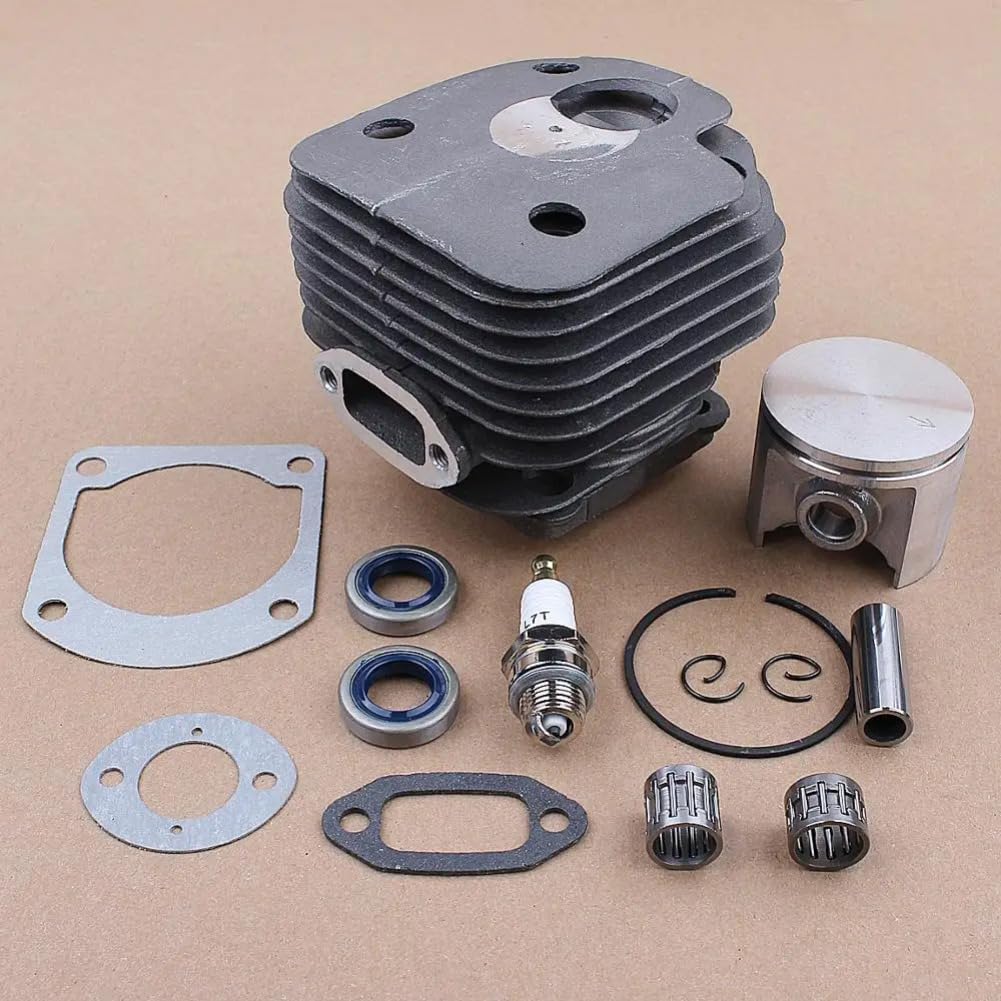50mm Cylinder Piston Pin Gasket Kit Compatible with Husq 268 268K 268XP 272 Chainsaws Parts 503611071 501659403 503733901