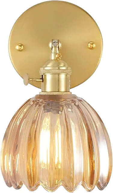 Applique Murale Fleur Rétro - Luminaire Vintage Élégant pour Intérieur