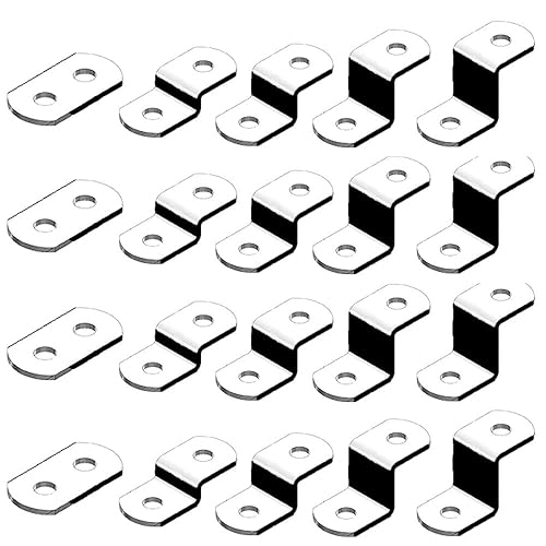 Offset Canvas Clips for Picture Framing Assorted Small Sizes, 10
