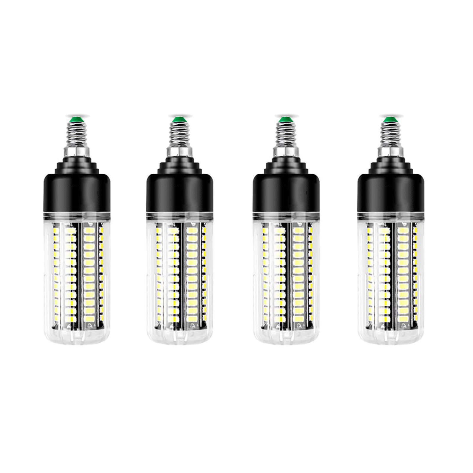 Paquet 4 ampoules LED en forme maïs, 9 W, non dimmable, sans scintillement, 360° ; Angle faisceau