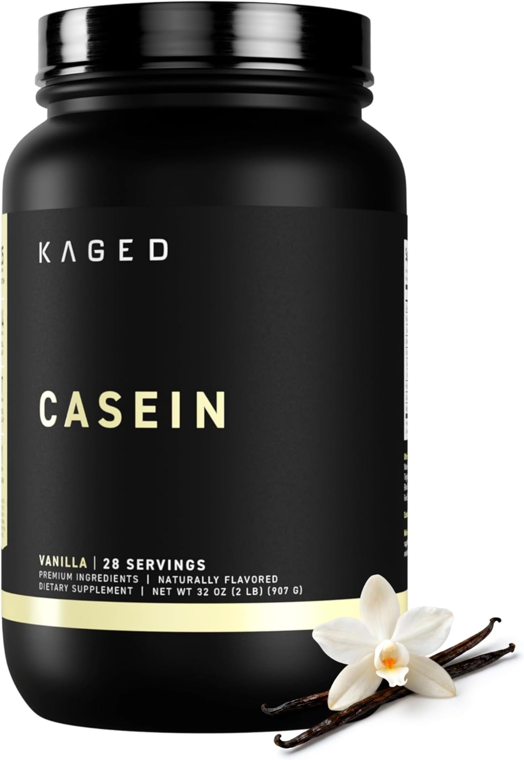 Premium Casein Protein Powder | Vanilla | Micellar Casein | Banned-Substance Free Supplement, Build Muscle, Recover Faster | Kasein | 28 Servings