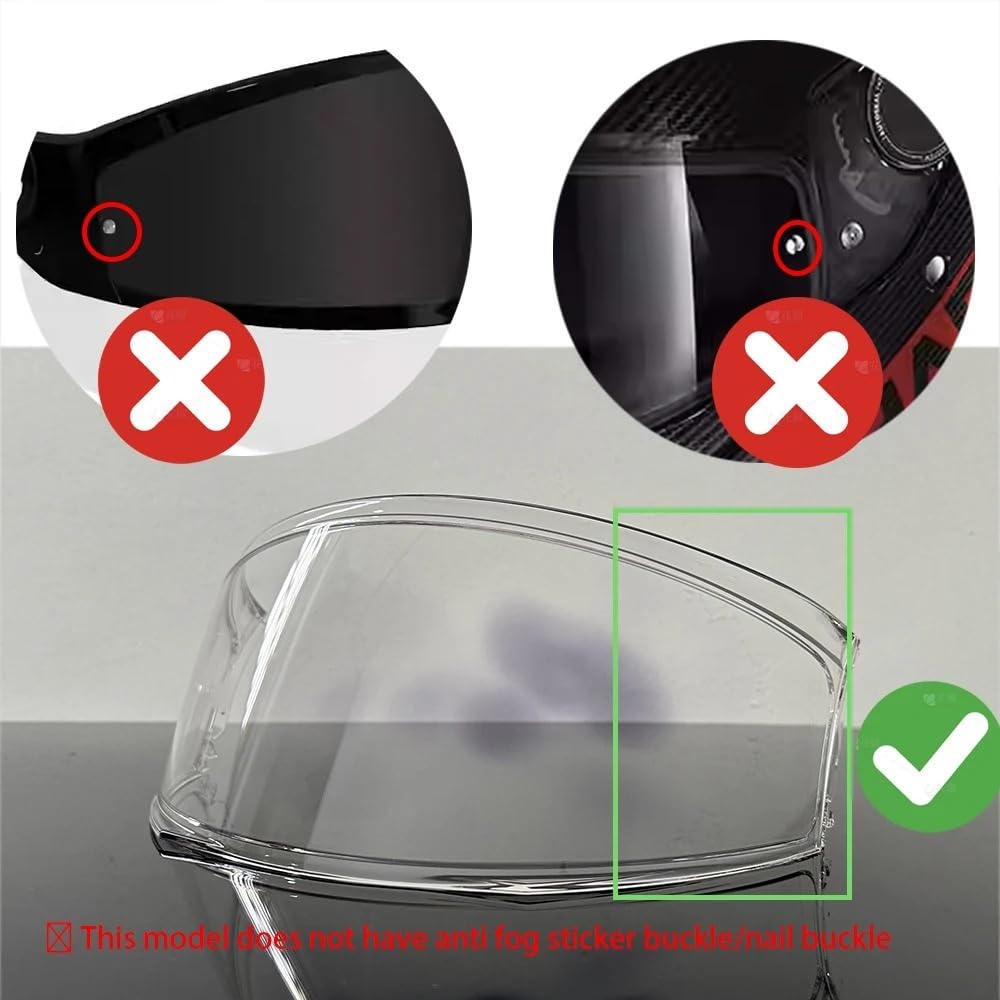 Generico Visiera fotocromatica for Ca-sco da moto, occhiali for Shark EVO-ONE 2 EVO ES EVO-GT, visiera for Ca-sco UV, lente fotocromatica automatica