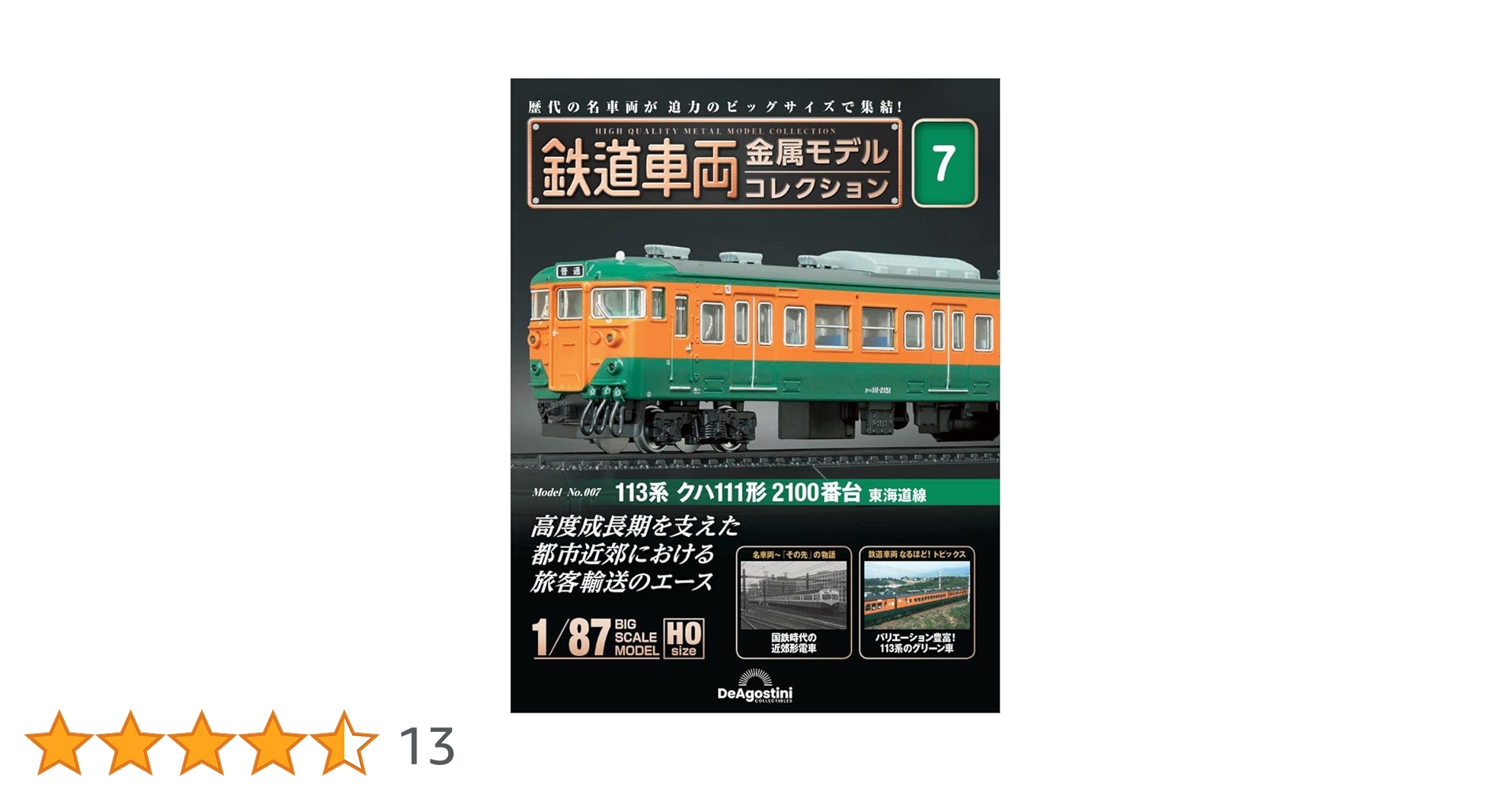 鉄道車両 金属モデルコレクション 7号 (113系 クハ111形 2100