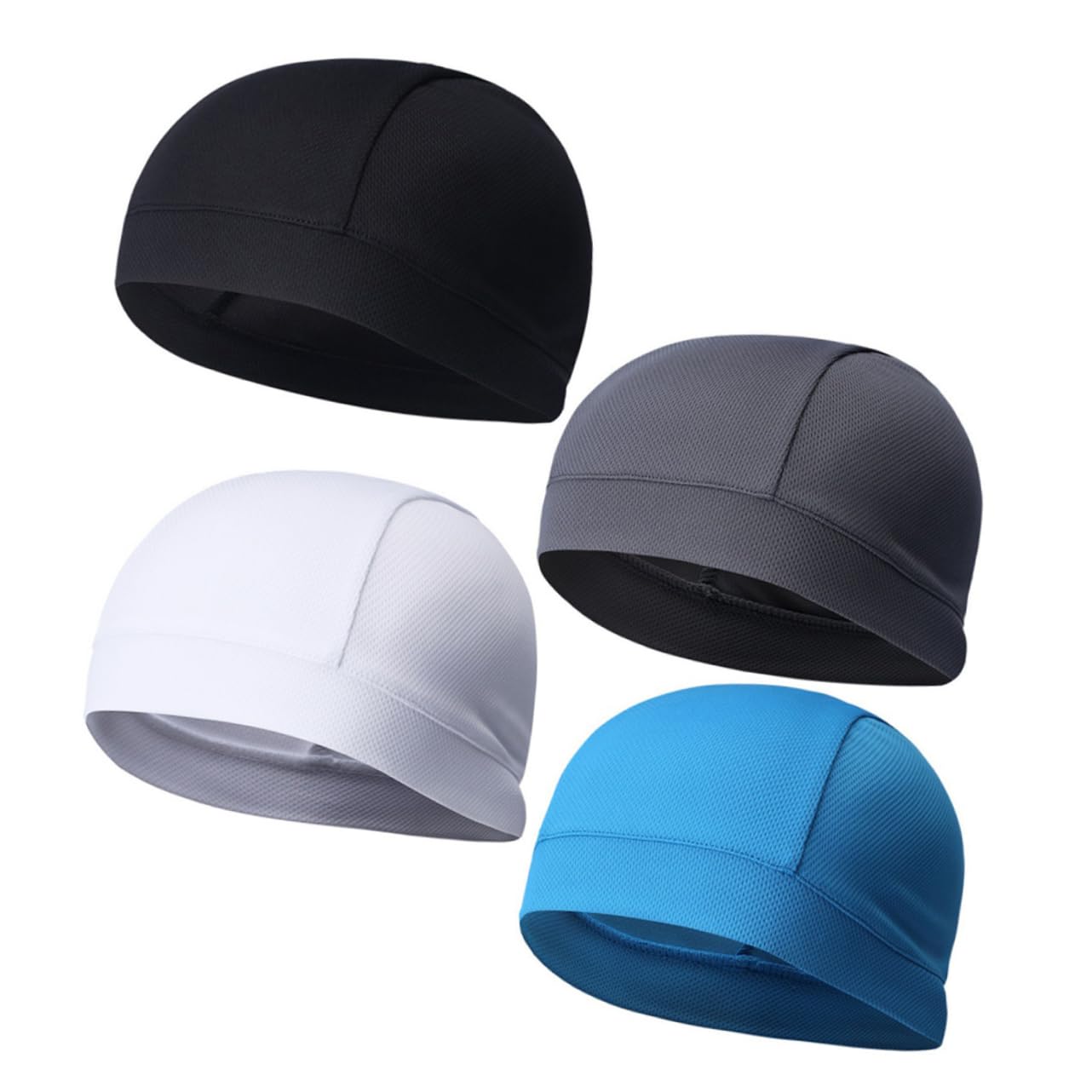 GALPADA 6 Pezzi Donna Berretto Traspirante Casco Donna Raffreddamento Termico Berretti Alti Cappelli Neri E Uomo Fodera Teschio sotto para Grigio Cappuccio Antiumidità Onda per Sudore-