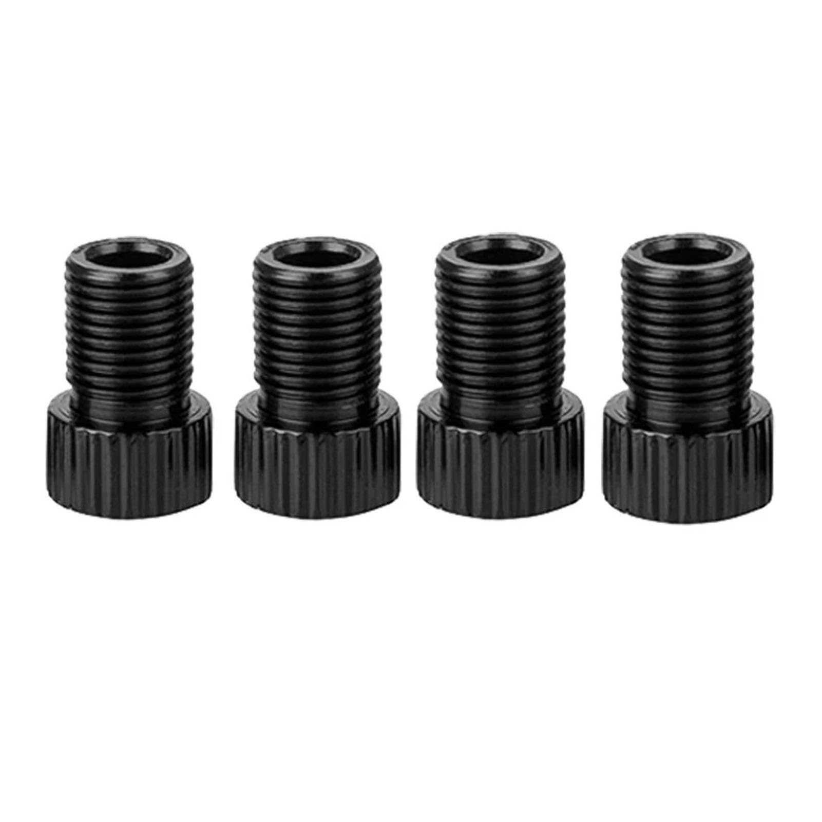 Dymkie Black 4Pcs Adapter Convert Presta To Schrader To Us Inflate Tire Using Standard Pump Or Air Compressor(Black 4Pcs)