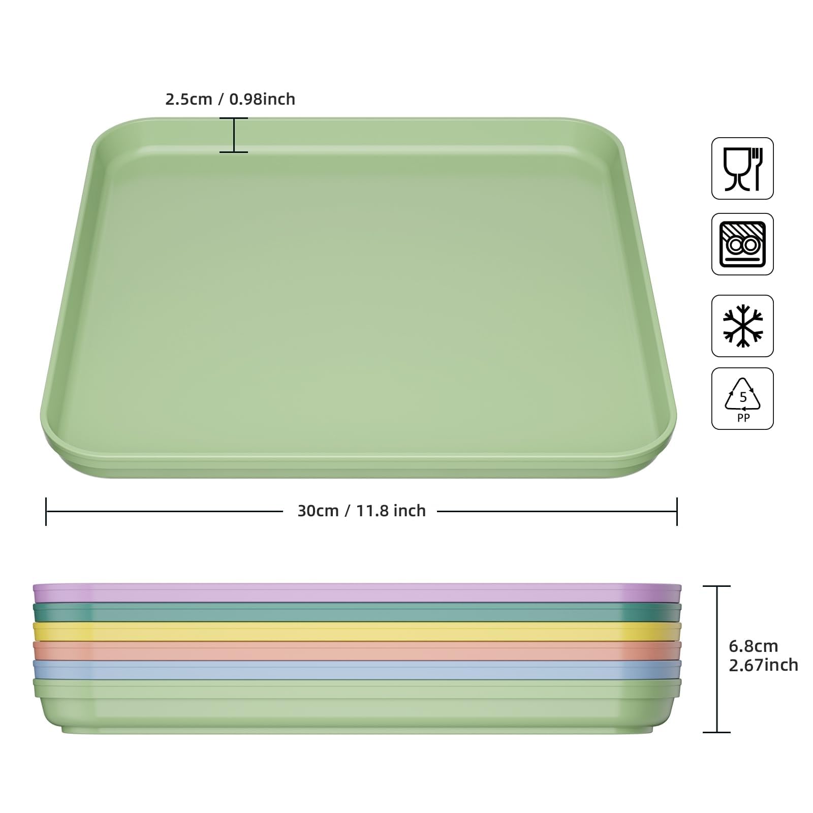 MOZOOSON Plateaux de Tri Puzzles, 6 Pack Accessoires pour Puzzles 500/1000/ 2000 Pièces, Plateaux Cadeaux pour Les Amateurs Puzzles pour Organiser Puzzle