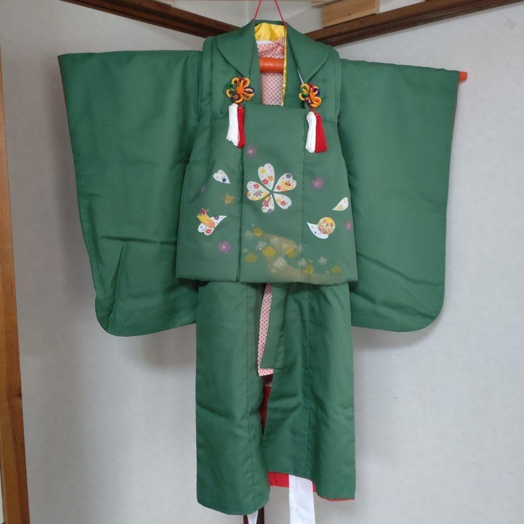 Amazon.co.jp: 七五三 お宮参り 女の子 セット 洗える着物 3歳用