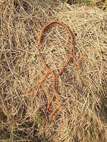 PSKOOK Duck Call Lanyard Paracord Hunting Goose Calls 12 Adjustable Loops Outdoor Predator Gear for Pheasant Waterfowl Hand Braided Necklace (Orange) - Thumbnail 6
