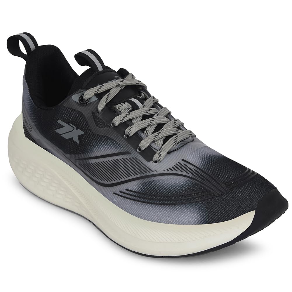 liberty Leap7x BESTIO-1E Lacing Sports Running Shoes for Men - Grey & Dark Grey | Comfortable and Durable Lace-Up Closure - Suitable for Lacing Walking, Gym, Jogging Shoes for Gents, Cushioned Footbed-picture-25
