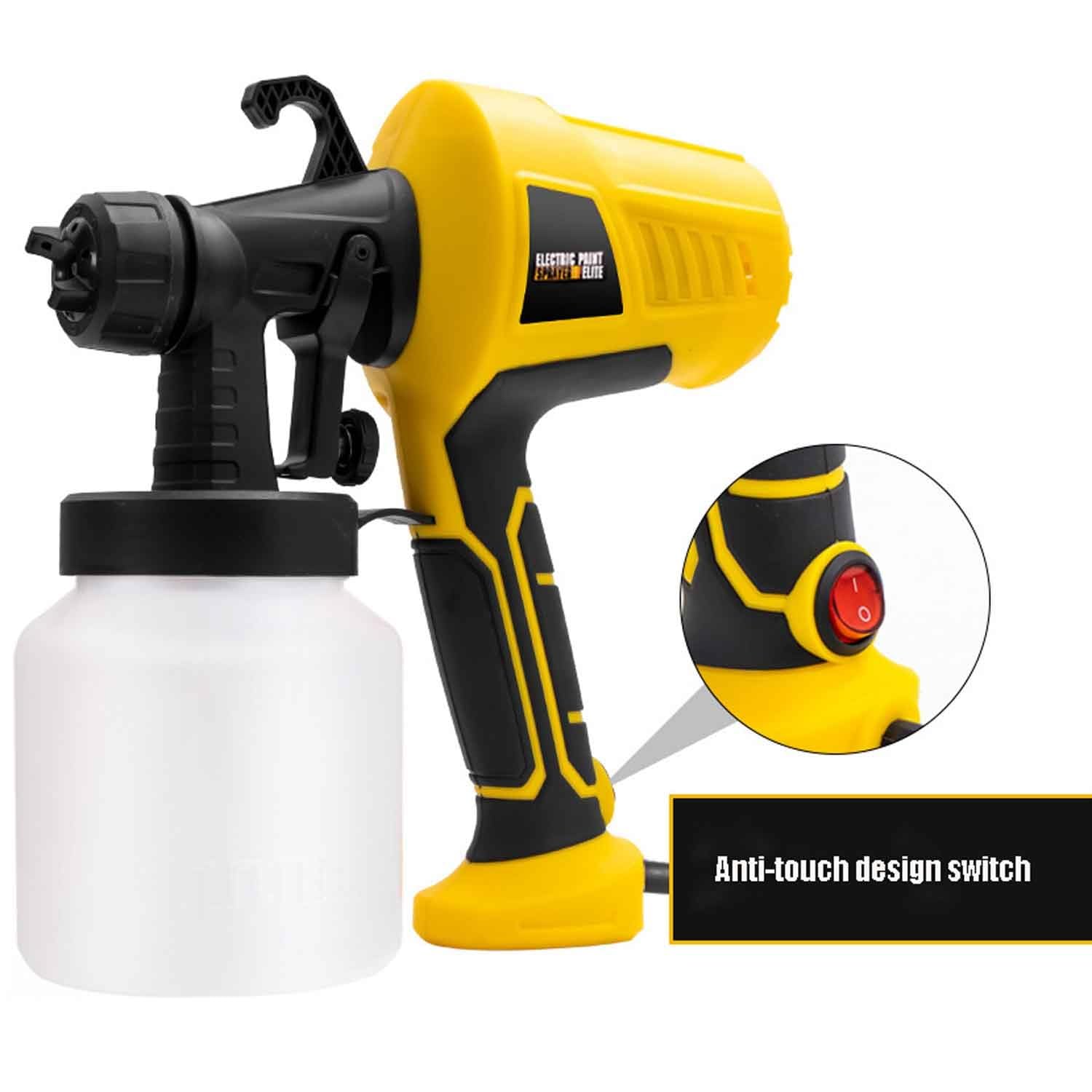 Pulverizador eléctrico de pintura para postres, pistola de chocolate de 500 W para decoración de pasteles con 3 patrones, enfriamiento rápido, fácil de usar para hornear y repostería