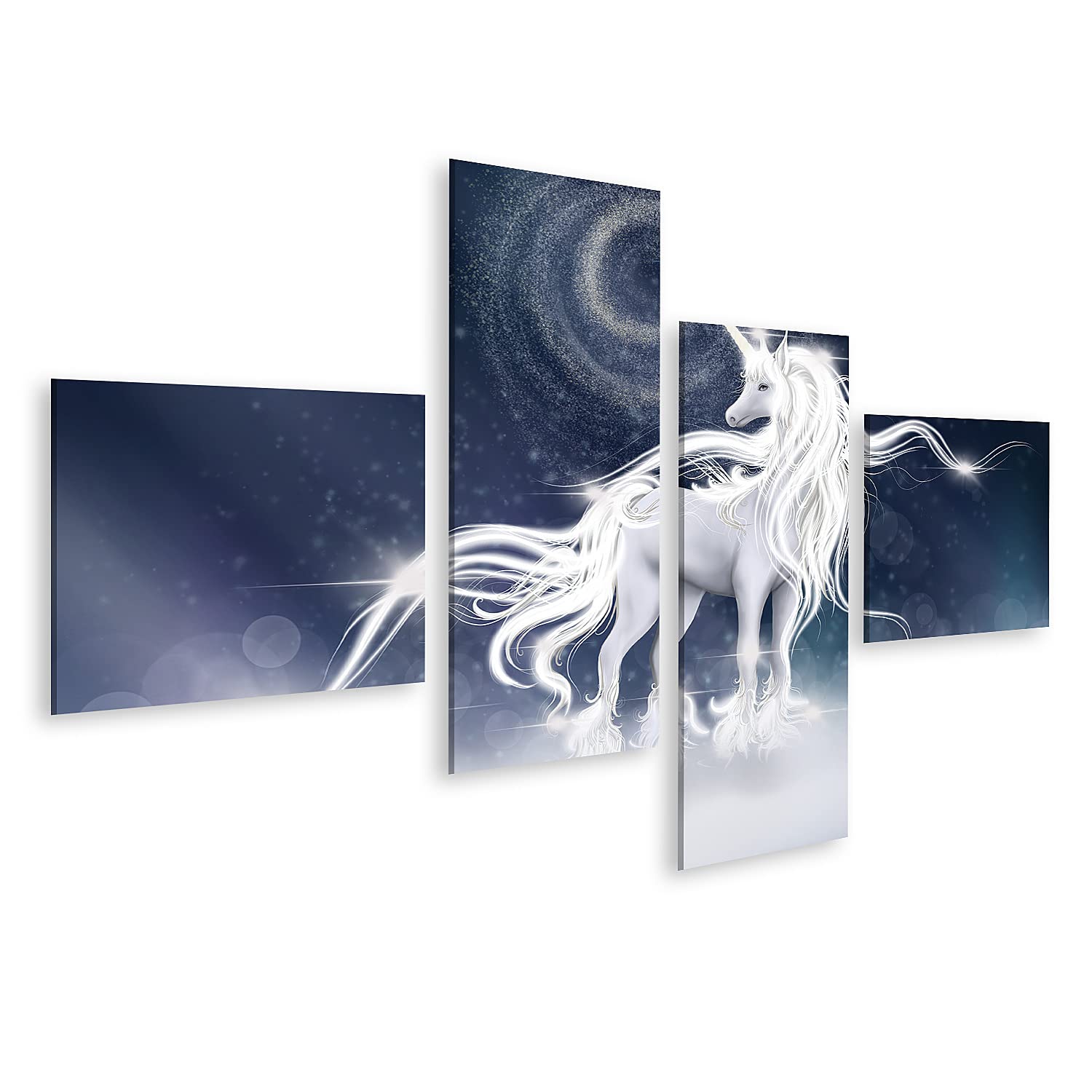 islandburner Cuadro sobre lienzo, unicornio, cielo, galaxia, fantasía, habitación infantil, imágenes de cocina, alimentos y bebidas, cuadros murales póster