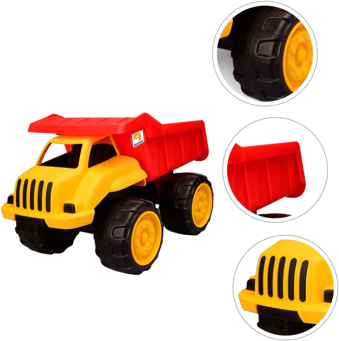 Garneck Large Sand Truck for Vehicle Tough Construction Design for Outdoor Play and Skill Development