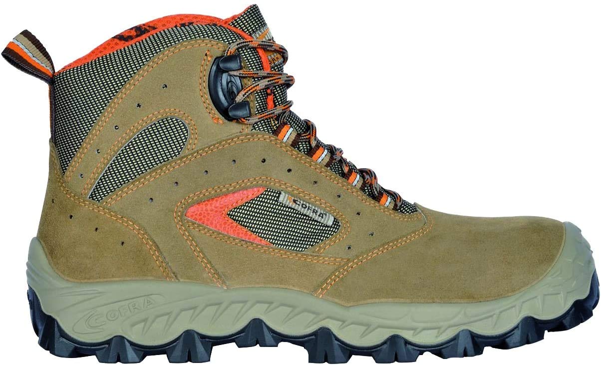 Scarpe Sicurezza Cofra FW000 Marroni - Taglia 45, S1P SRC, Pelle Scamosciata E Tessuto - Foto 11