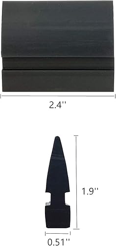 Miniatura 2 de CARTINTS Escobilla de silicona de 2 pulgadas para fregadero de silicona, mini escobilla de goma para ventana de vidrio, eliminación de burbujas de