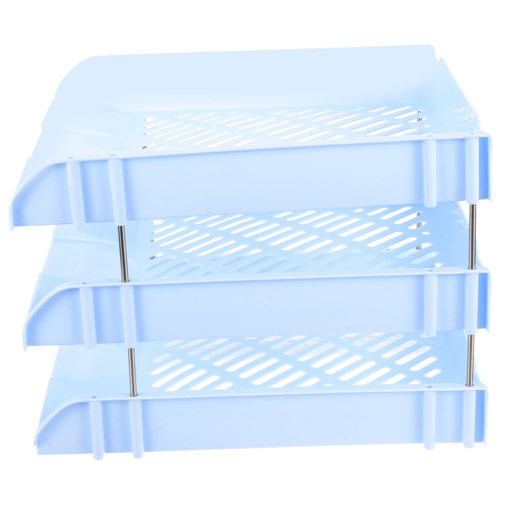 Papierablage für Schreibtische Stapelbarer Dokumentenhalter Schreibtisch-organizer Mehrlagige Aktenablage für Ordner und Briefe Zeitschriften-ablage mit Klarem Design