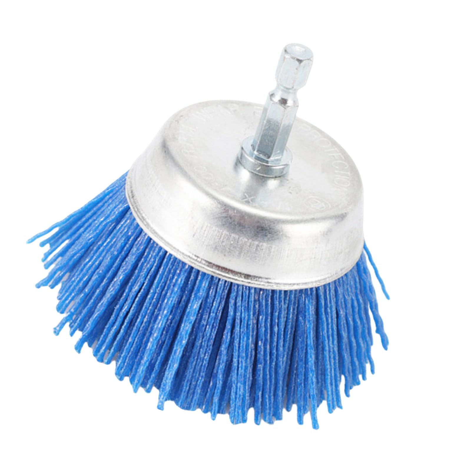 75mm Nylon Bristle Brush Head 1 / 4Inch Handle Electric Drill Brush for Polishing and Surfaces Preparation Electric Drill