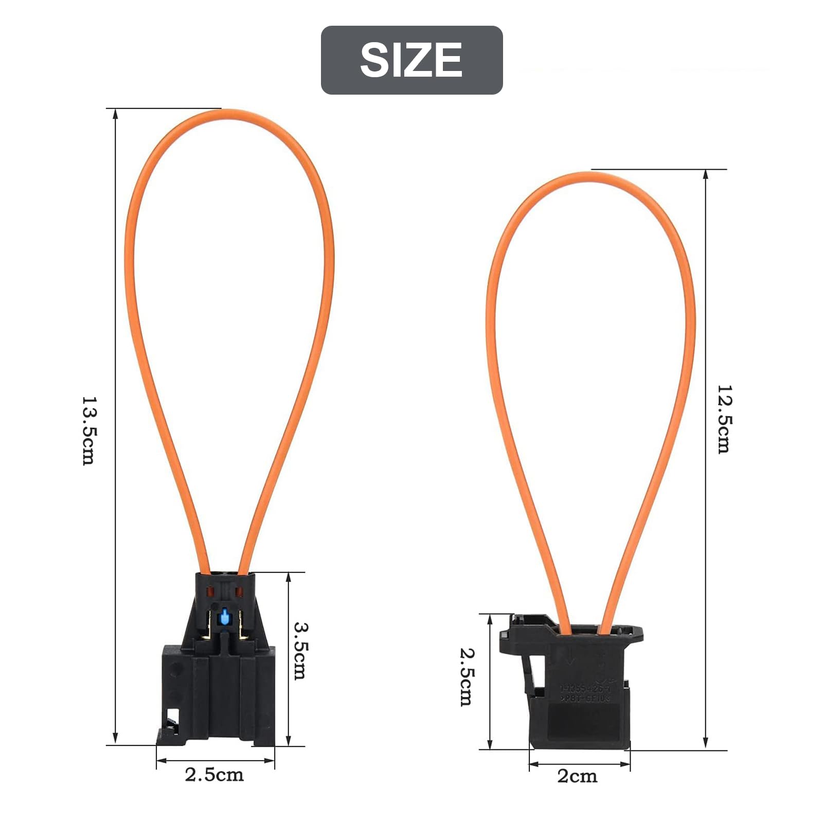 Conector de Fibra Óptica para Coche,Conector de Cable Óptico de Derivación,Enchufe de Puente,Adaptadores Universales de Fibra Óptica Hembra y Macho,para Radio y Audio de Coche Tokaneit