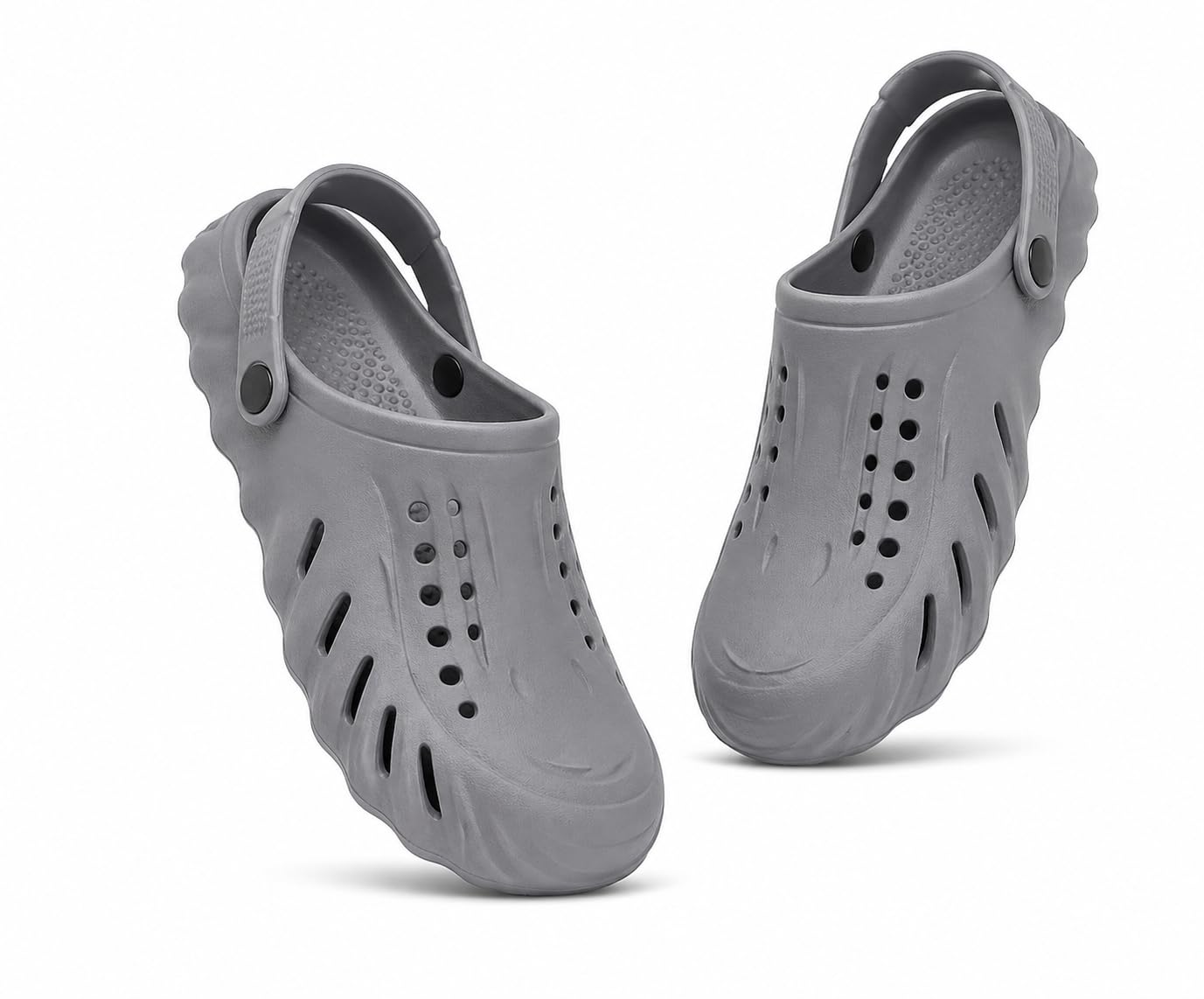 Mule Clogs for Men Ventilated EVA Lightweight Slip-On Clogs Soft Cushion Sole Pivoting Heel Strap Anti Skid Indoor Outdoor Use-image-19