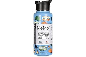 MeMoi Thermal Insulated Stainless Steel Durable Camping 32 Oz Termal Bottle Water