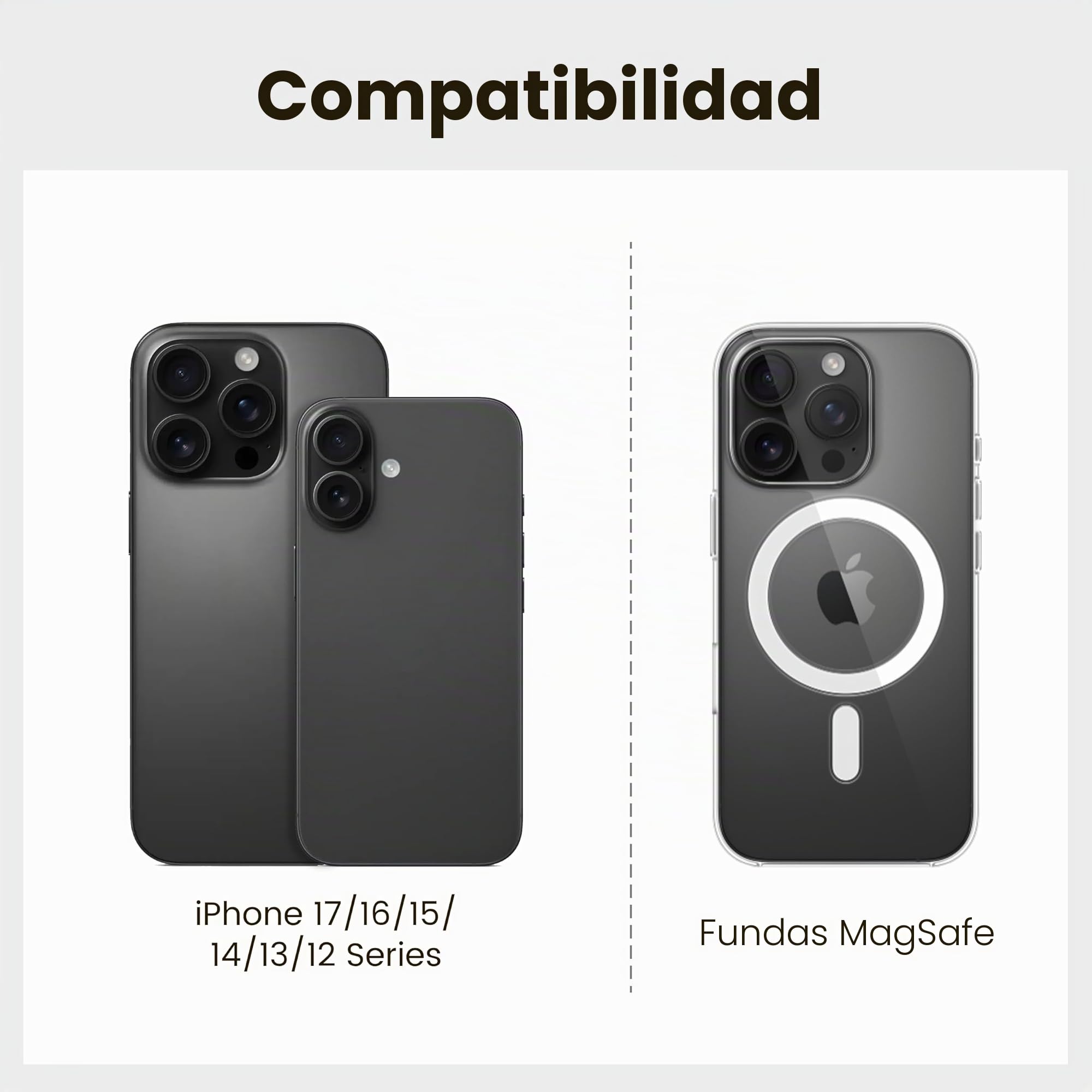 PITAKA Soporte magnético para anillo de teléfono compatible con anillo MagSafe para iPhone 15/14/13/12 [MagEZ Grip]