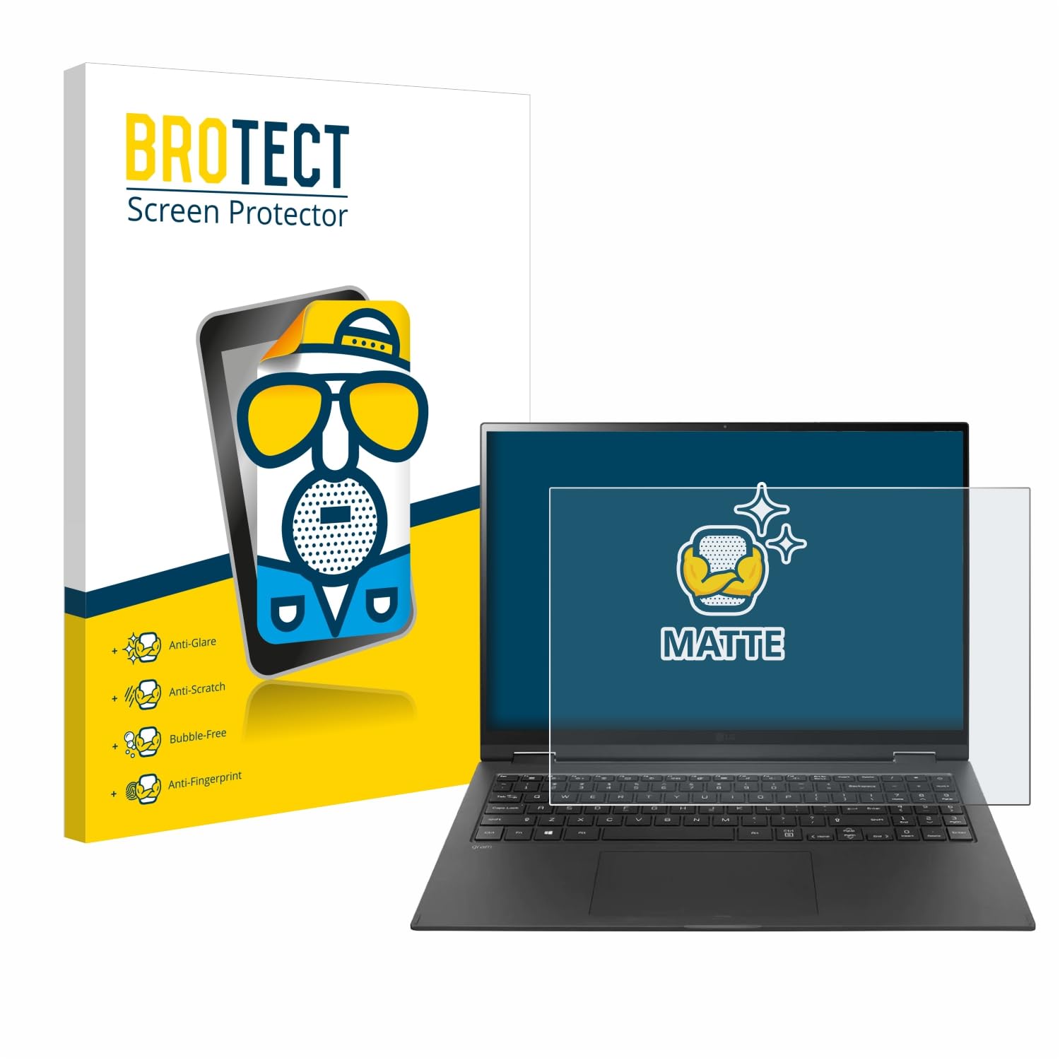 Brotect Pellicola Protettiva Opaca Per LG K50 – Antiriflesso E Anti-Impronta – 2 Pezzi – Made In Germany - 4