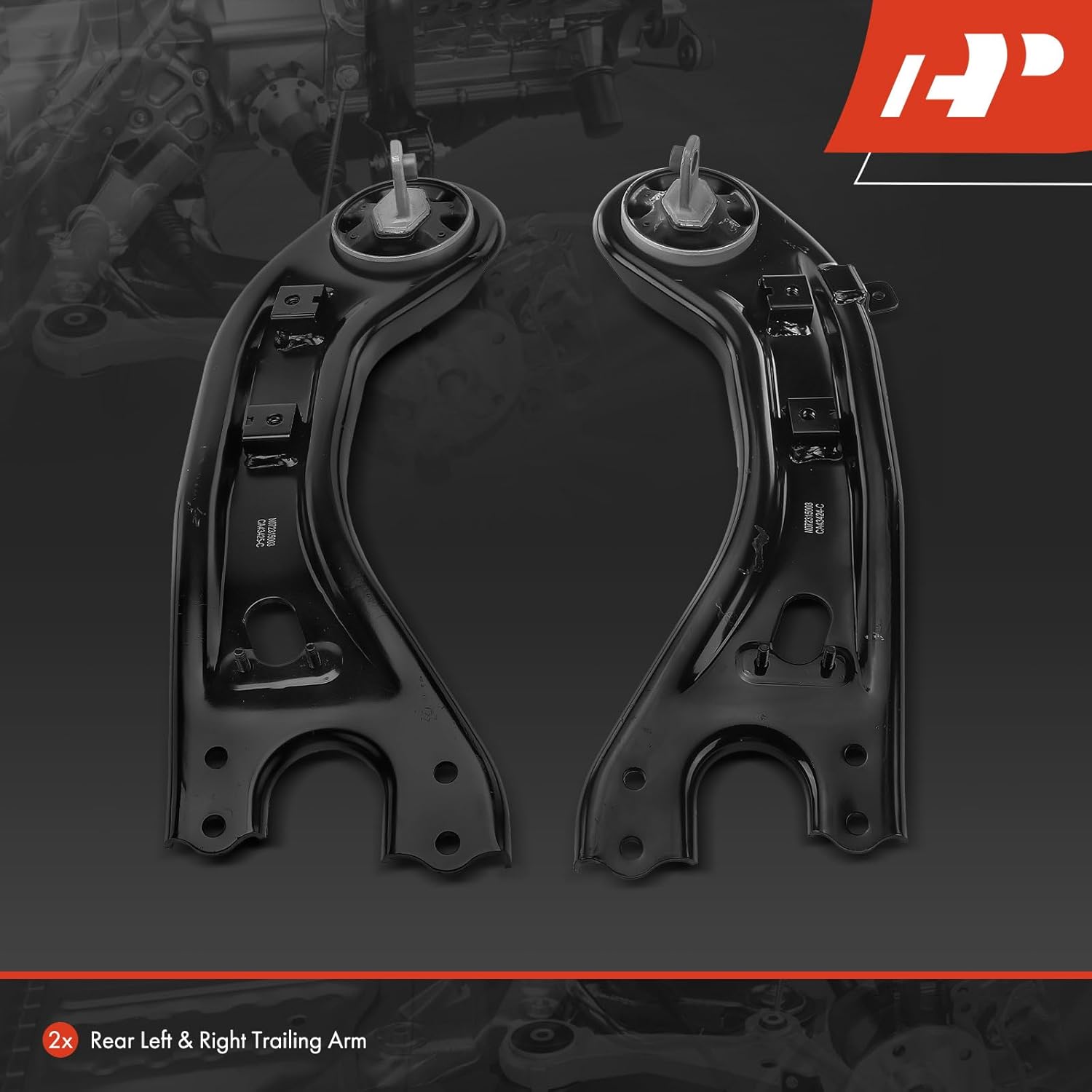 A-Premium 2 x Rear Suspension Trailing Arm Compatible with Kia Sorento 2014-2015 & Hyundai Santa Fe Sport 2013-2014, FWD Only