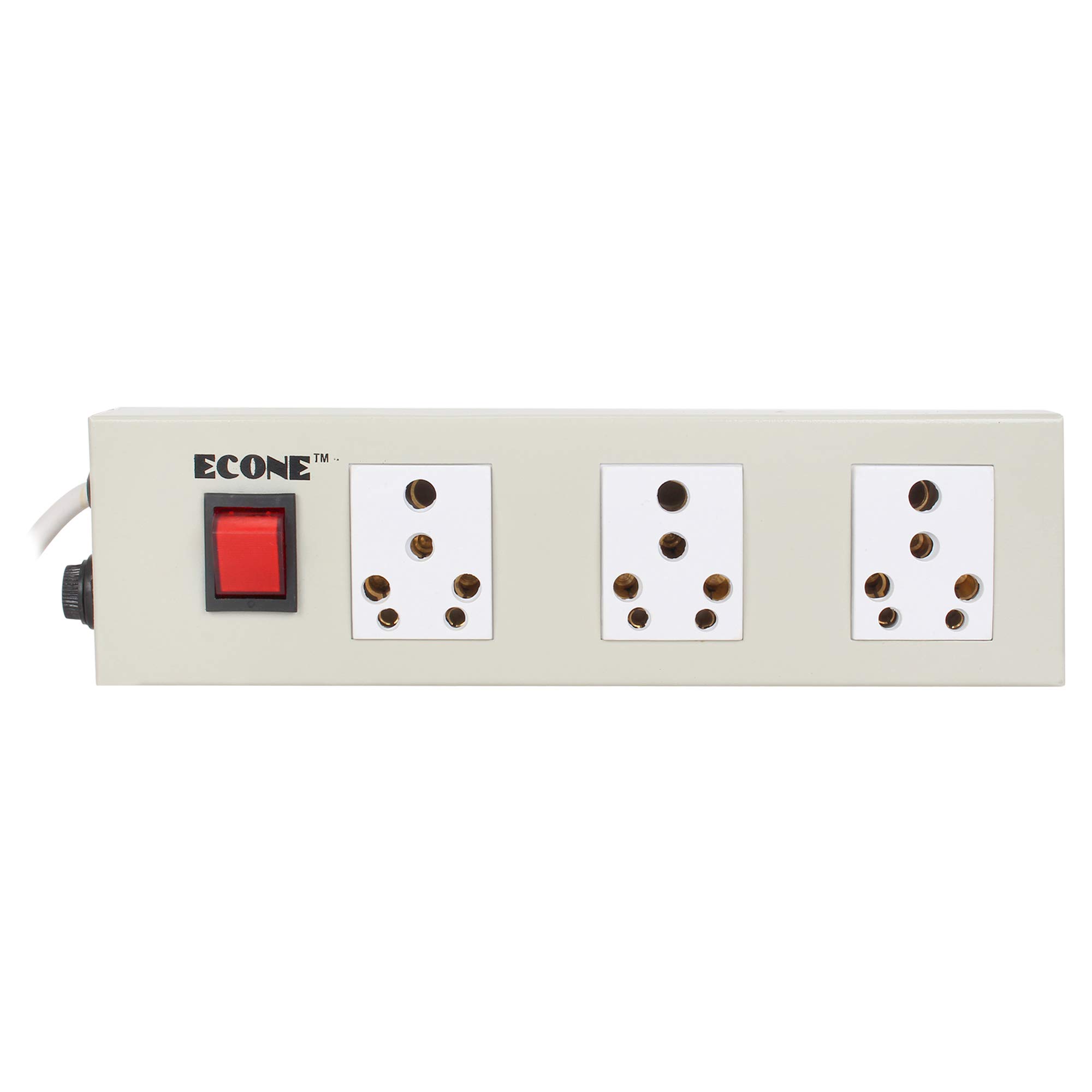 ECONE 16 AMP 2500 WATT Heavy Duty 3 Socket Power Extension Board, Power Strip, Surge Protector, Flex Box for Heavy & Small Appliances with Shockproof Metal Body, 3.5 Mtr. Wire -1 Year Warranty (B08KPLKQ63) Amazon Price History, Amazon Price Tracker