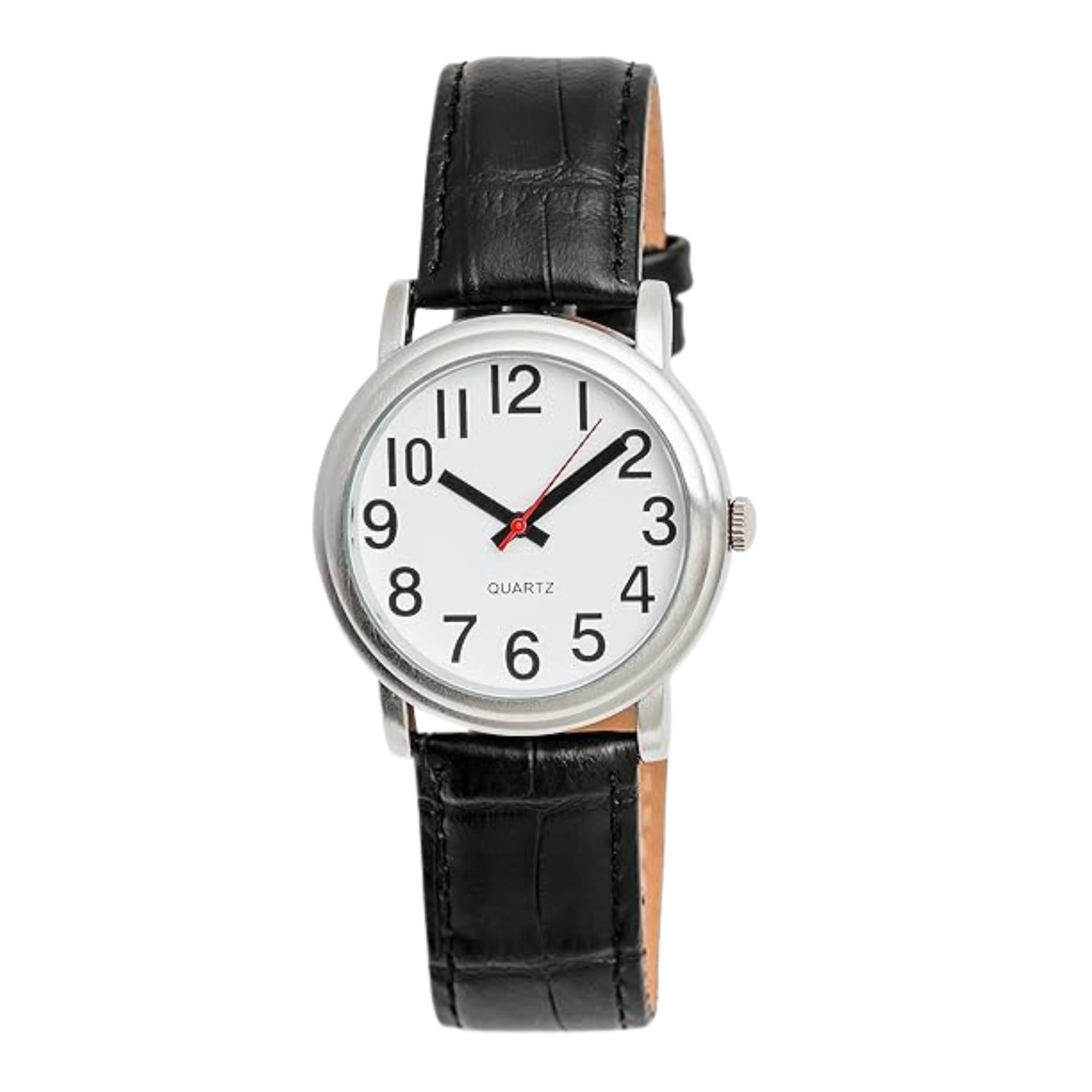 Orologio analogico facile da leggere - Lancette e numeri in grassetto, corona facile da impugnare, disponibile in 2 misure (grande)