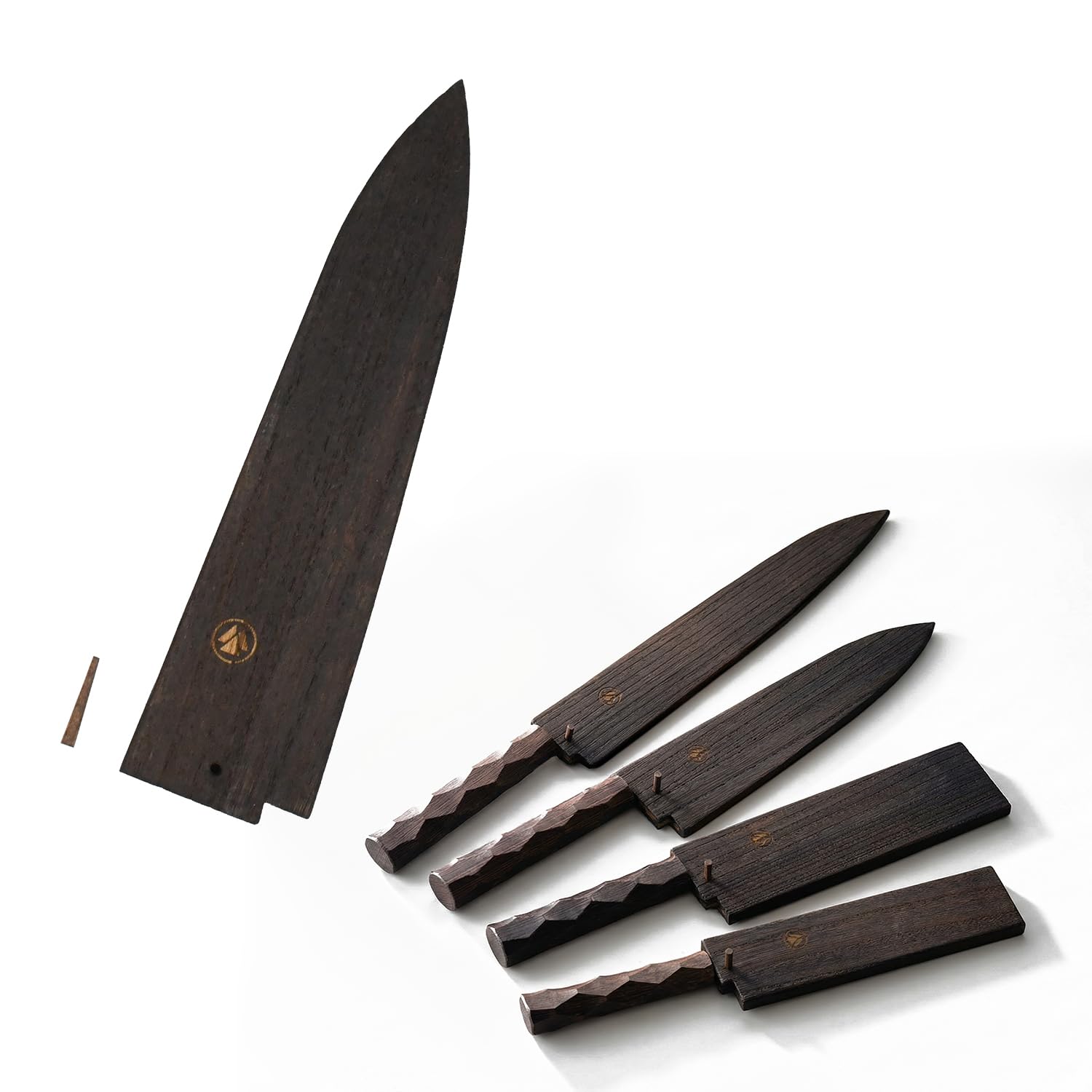 [Made in Tsubame Sanjo] Wooden Sheath for Famous Chestnut Knives [For Gyu Sword/Wood Pin Type] Grilled Paulownia Material Knife Cover Case Wood, Made in Japan, Made in Japan, Made in Sanjo, Japanese :