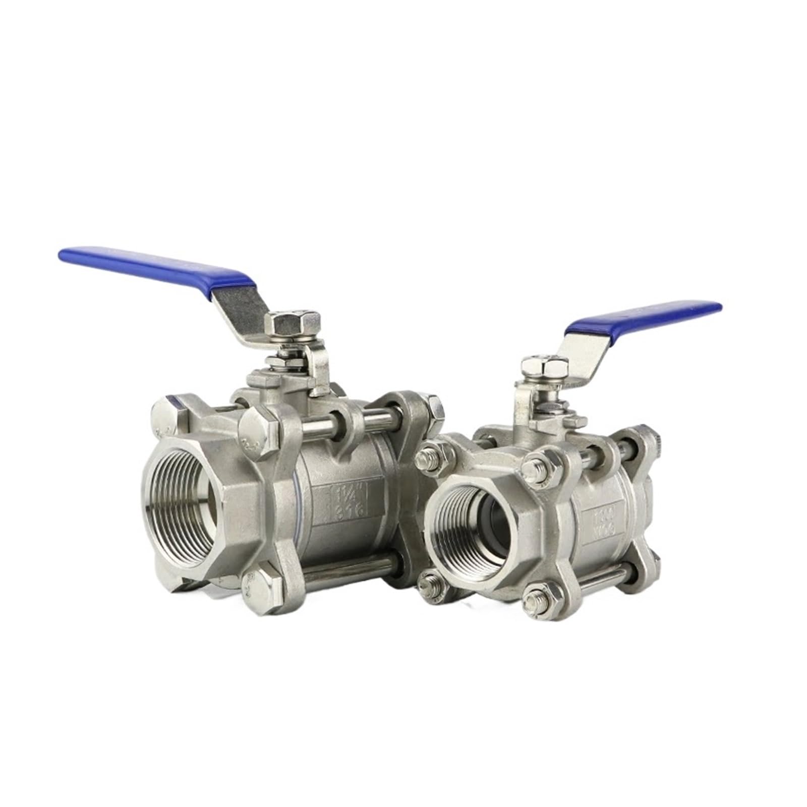 MXXDMOPD 1/2"" 3/4"" 1"" 1-1/4"" 1-1/2"" 2"" 304 Stainless Steel Three-Piece Ball Valve Internal Thread Water Switch