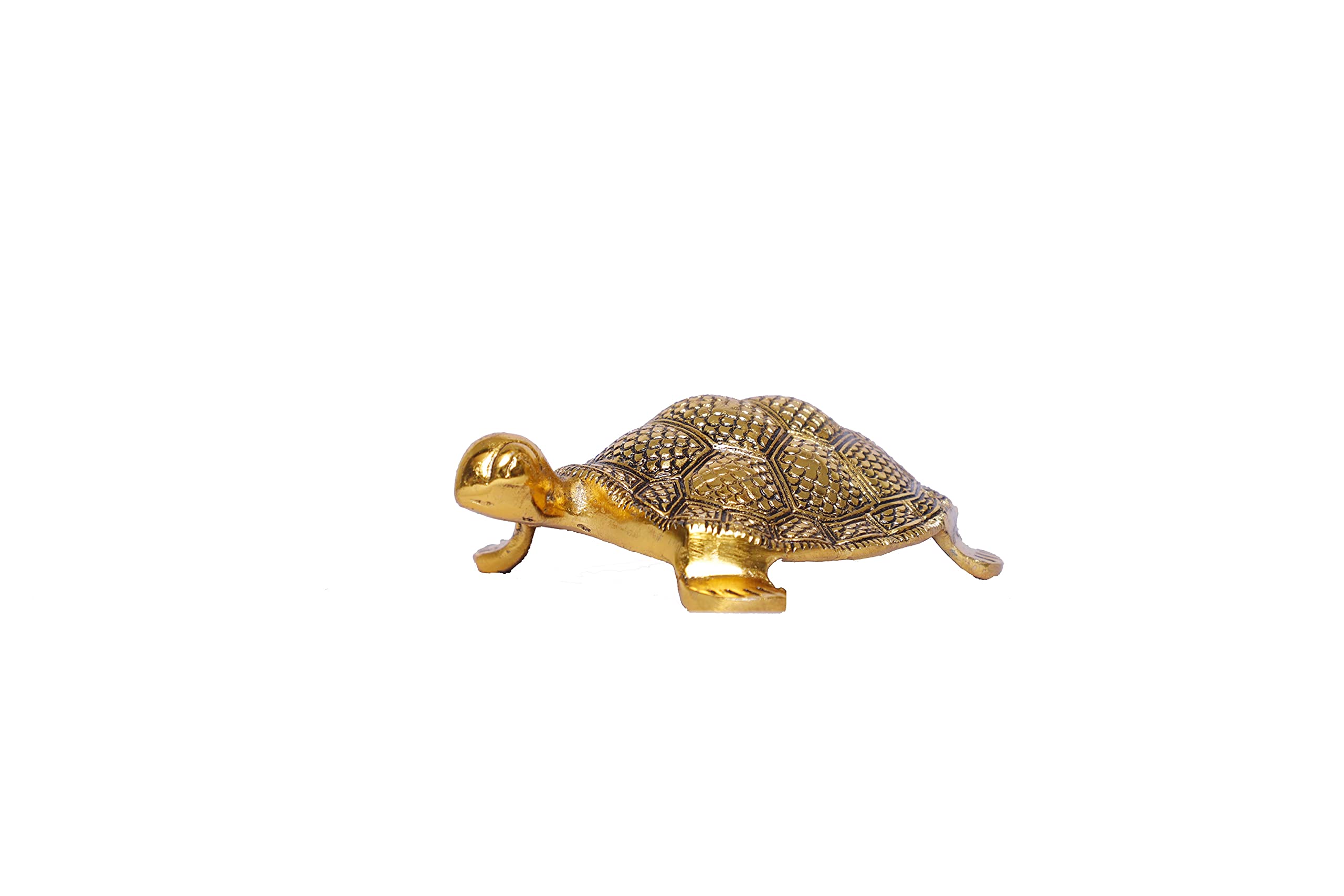 Prince Home Decor & Gifts Tortoise Big Antique Gold Plated in Metal - Image 3 thumbnail