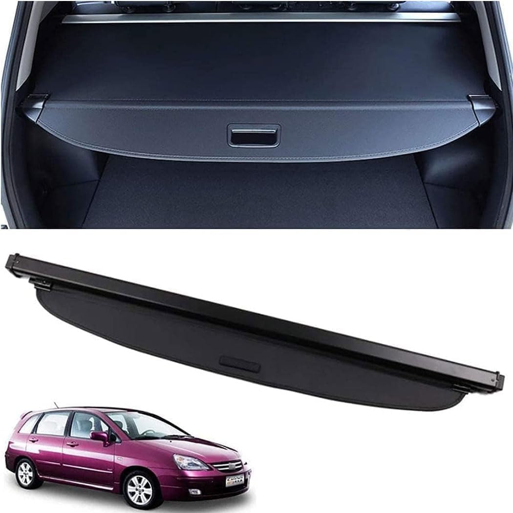 DuanRQ Retractable Boot Cargo Cover for Suzuki Liana 2007-2016, Auto Luggage Cover Rear Luggage Shade Shield Dustproof Rear Parcel Shelf